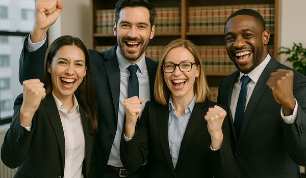 4 lawyers happy and smiling at the camera from San Jose Lemon Law Attorney in San Jose, CA - Lemon Las For Cadillac Vehicles 4 lawyers happy and smiling at the camera from San Jose Lemon Law Attorney in San Jose, CA - Lemon Las For Cadillac Vehicles