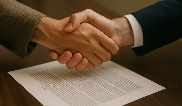 2 hands shaking to close a deal with a legal document underneath them from San Jose Lemon Law Attorney in San Jose, CA - Lemon Law for Chevrolet Vehicles 2 hands shaking to close a deal with a legal document underneath them from San Jose Lemon Law Attorney in San Jose, CA - Lemon Law for Chevrolet Vehicles